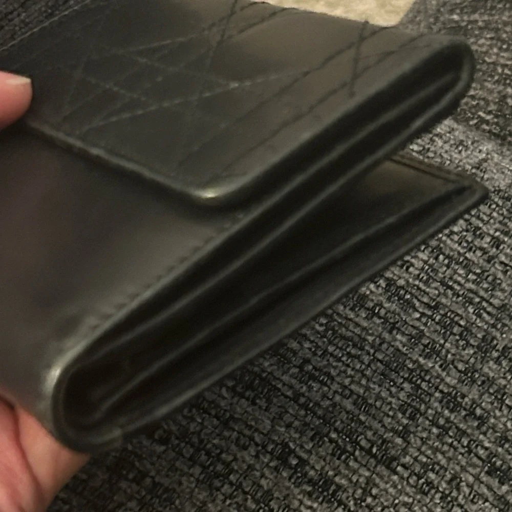 Christian Dior Cannage Leather Wallet EUC